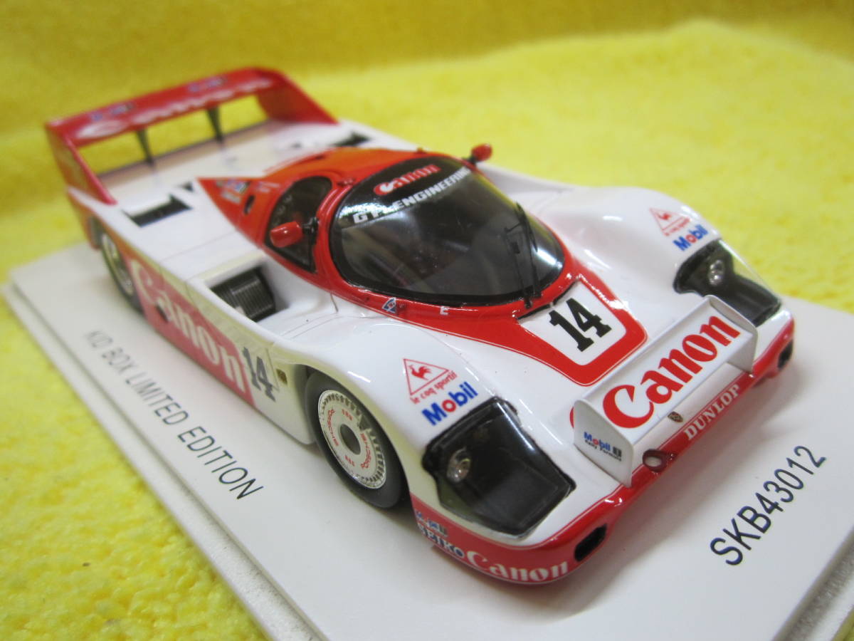 スパーク SKB43012 限定300 1/43 Porsche 956 #14 GTi ENGINEERING Canon #14 WEC Fuji 1000km 1984 J.Lammer J.Plmar（ポルシェ キャノン