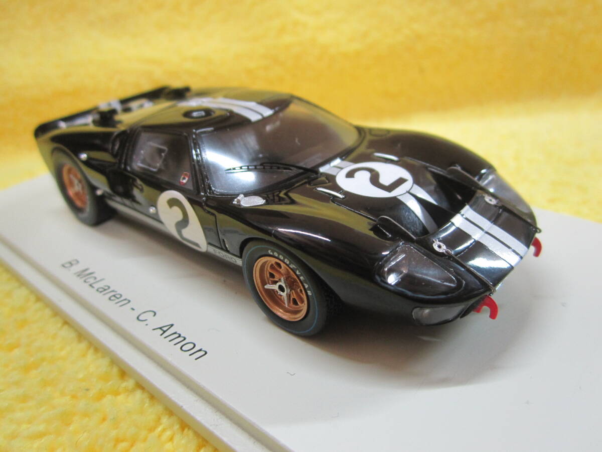 Spark 43LM66 1/43 Ford Mk2 #2 Winner Le Mans 1966 B.McLaren C.Amon（ル・マン フォードVSフェラーリ GT40_画像1