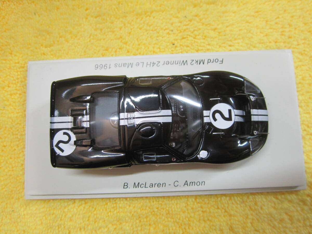 Spark 43LM66 1/43 Ford Mk2 #2 Winner Le Mans 1966 B.McLaren C.Amon（ル・マン フォードVSフェラーリ GT40_画像10