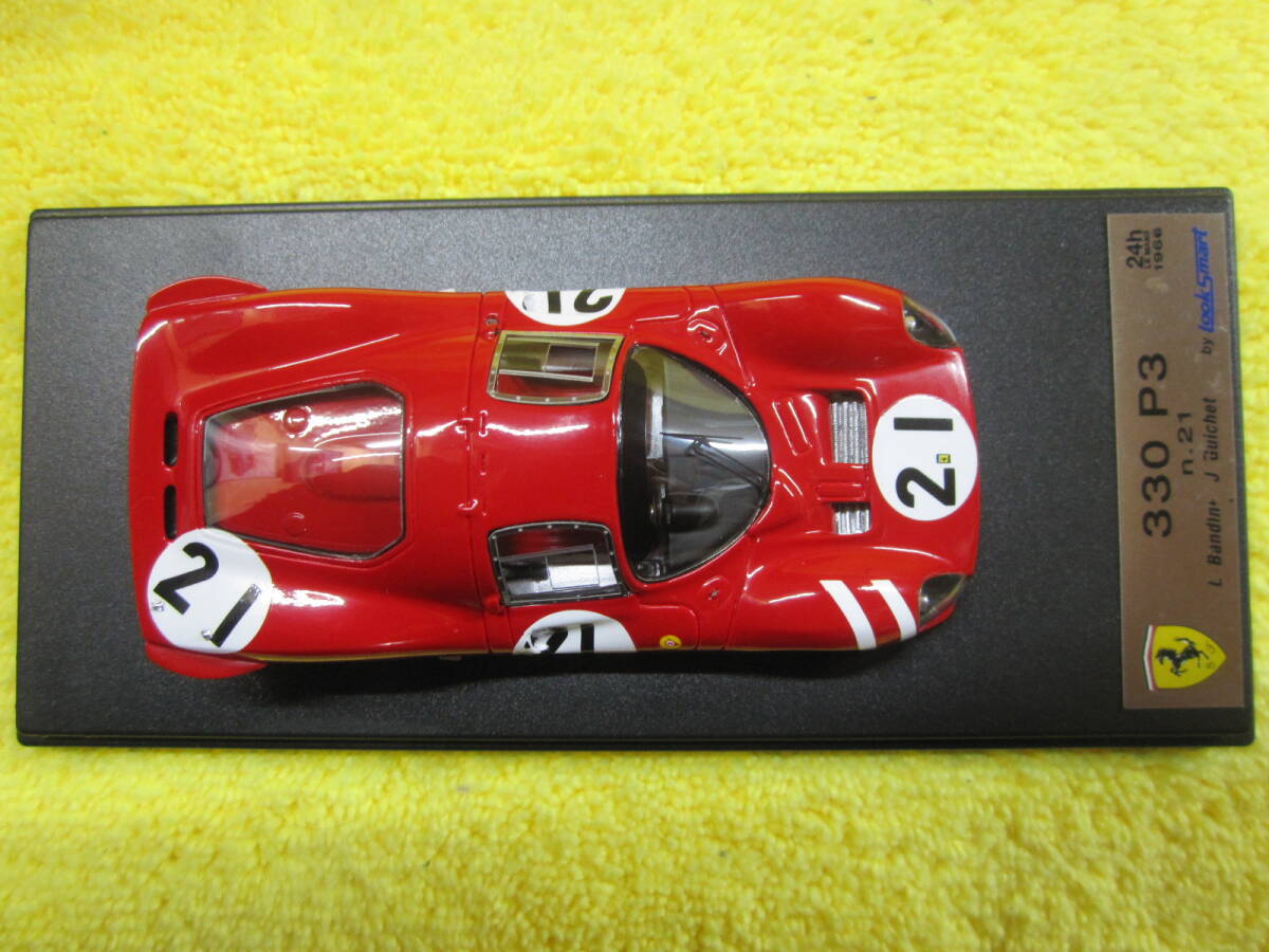 Look Smart LSLM103 1/43 Ferrari 330 P3 #21 24H Le Mans 1966 L.Bandini J.Guichet（ルックスマート フォードvsフェラーリ ル・マン_画像10