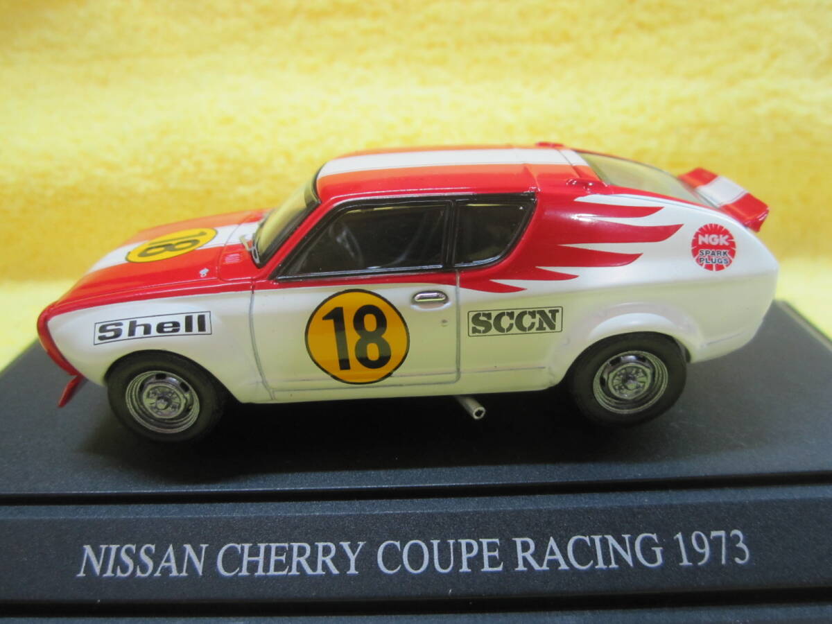 EBBRO 624 1/43 NISSAN CHERRY COUPE TS RACING 1973 長谷見 昌弘（ ニッサン チェリークーペ レーシング_画像5