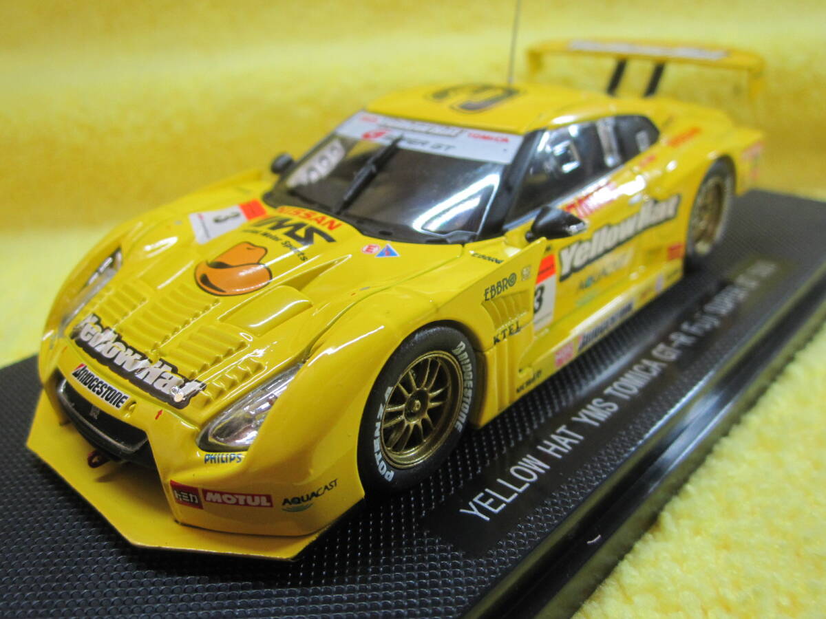 EBBRO 44130 1/43 YELLOW HAT YMS TOMICA R35 NISSAN GT-R 2008 Fuji SUPERGT500（ニッサン トミカ イエローハット _画像1
