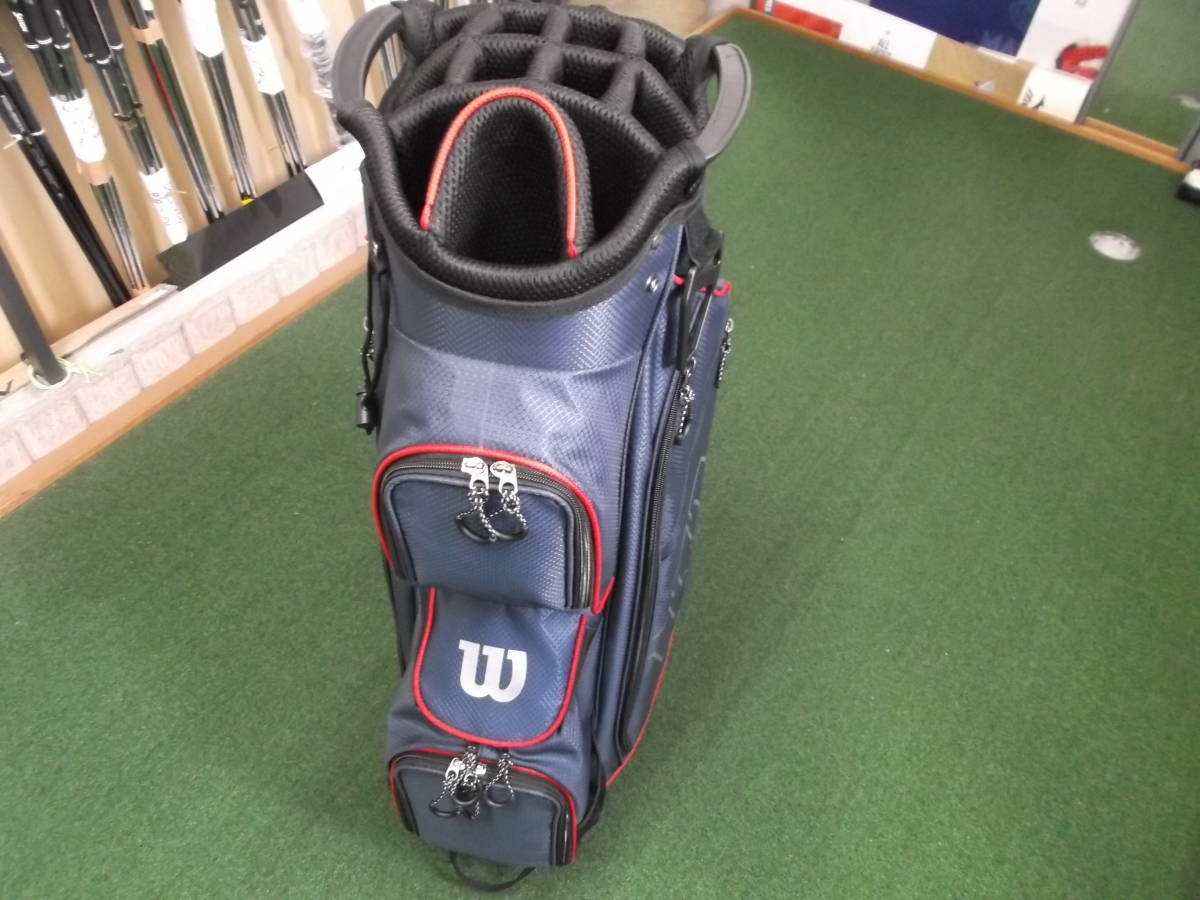 店頭人気商品1，6㎏と超軽量！！★新品・Wilson PRO STAFF CART BAG★★ネイビー