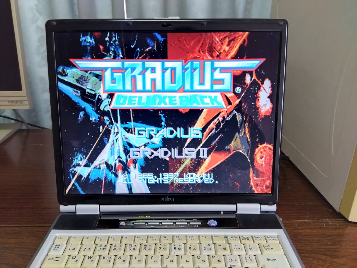 レトロゲーム向け Win 98 + 2000 + XP + Power Macintosh + FM TOWNS FMV-BIBLO NB70H FMVNB70H Windows98 SE Windows2000 Windows_Win95版 グラディウスDX 動作確認