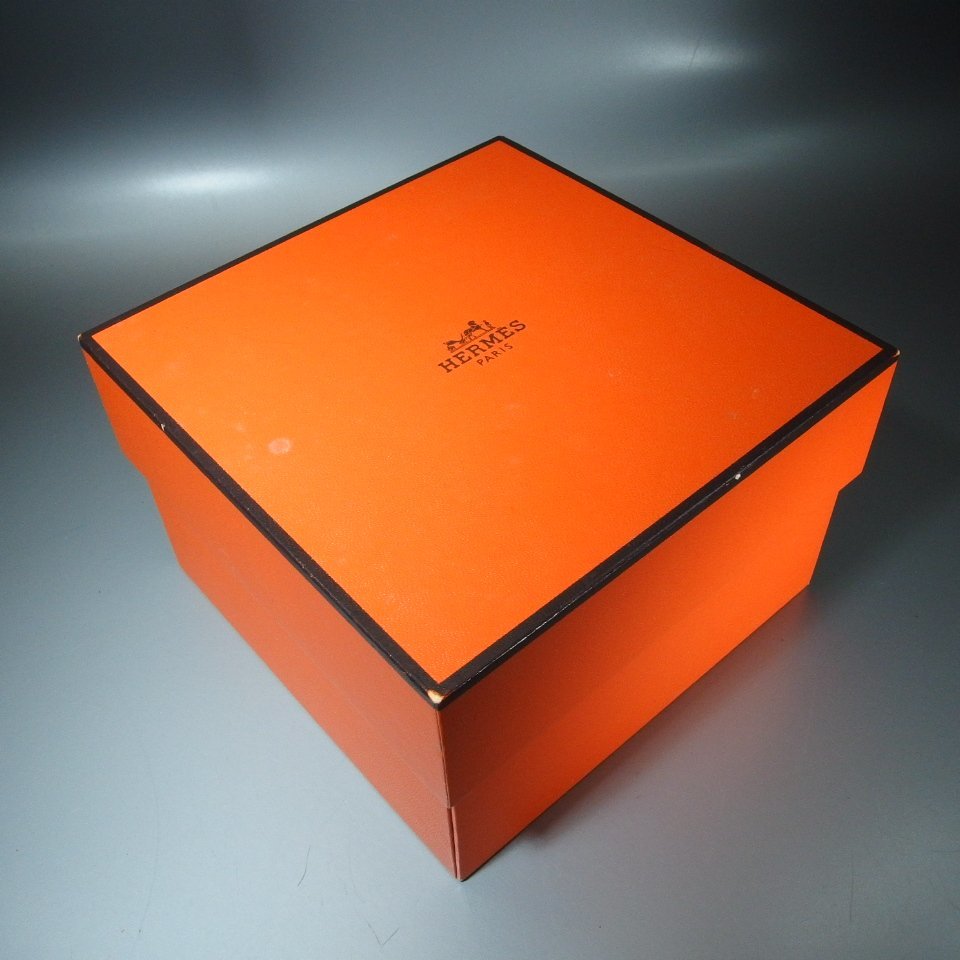 HERMES エルメス 純正BOX 空箱 枕付き フエルト貼り 取扱説明書 ギャラなし オレンジ 「HE003」の画像5