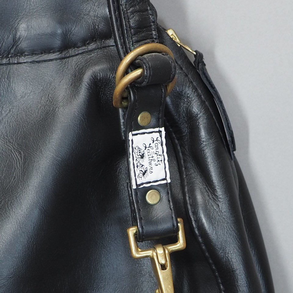 [ popular model ]Langlitz Leathers Langlitz Leathers zPadded Outside Pocketpa dead body bag one shoulder bag black 