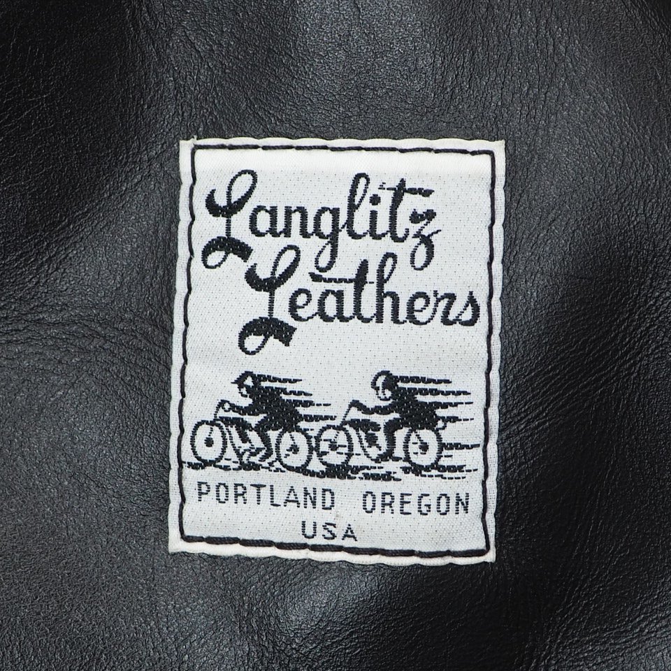 [ popular model ]Langlitz Leathers Langlitz Leathers zPadded Outside Pocketpa dead body bag one shoulder bag black 