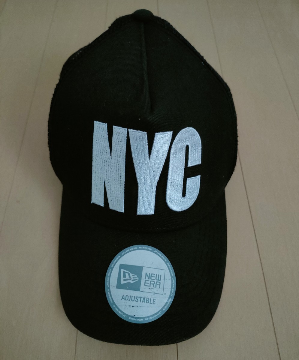 NEW ERA ニューエラ AJUSTABLE 男女兼用 フリーサイズ NYCロゴ メッシュキャップ fly your own flag_画像1