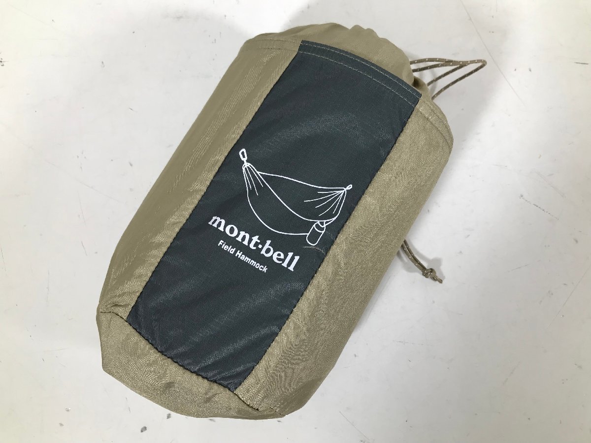 mont-bell モンベル Field Hammock フィールドハンモック タン (LTN) 1122714 耐荷重約100kg ハンモック アウトドア キャンプ ユーズド_画像1