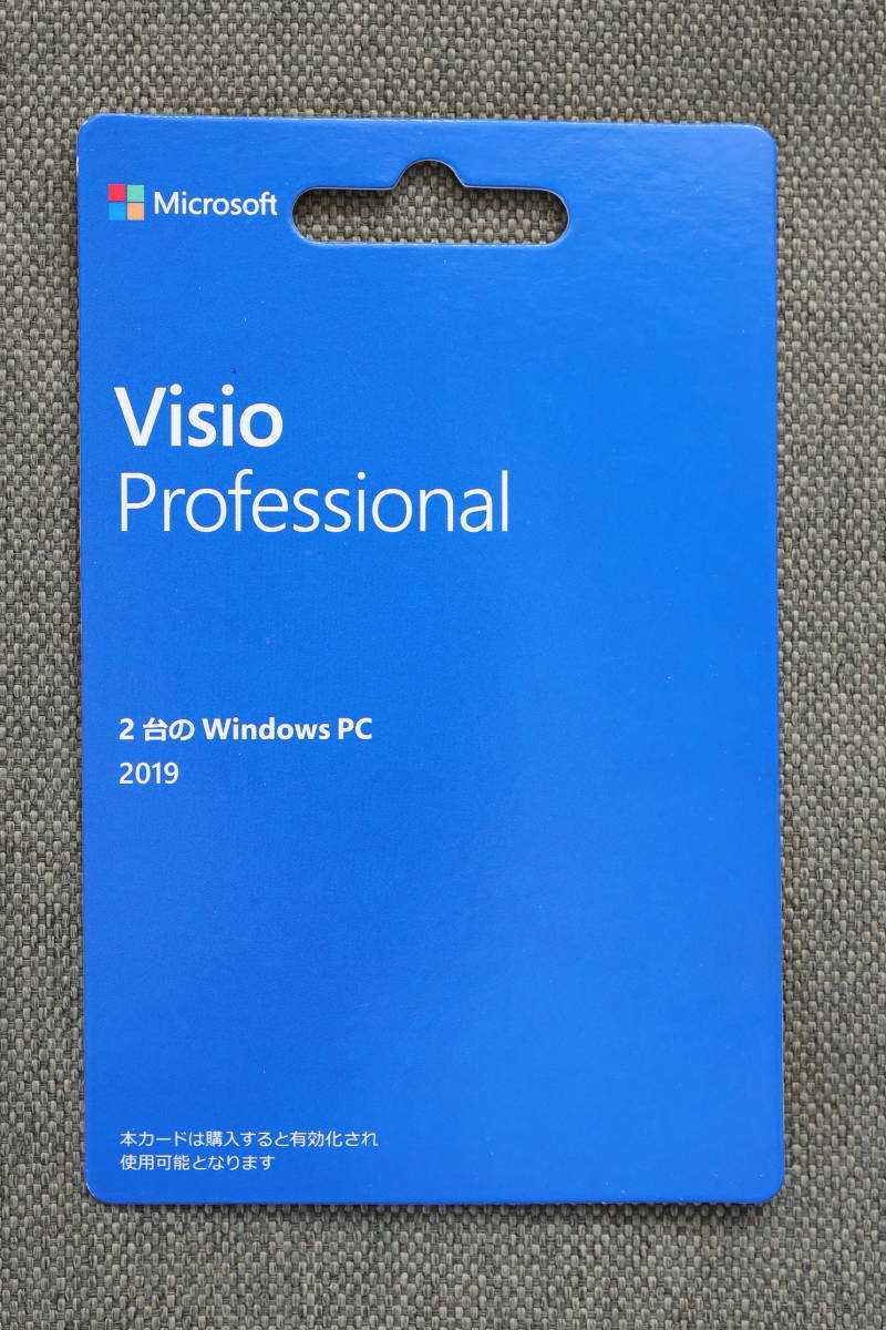 Visio Professional 2019■2台PC用■永続カード版■正規未開封■実物発送■認証保証_画像1