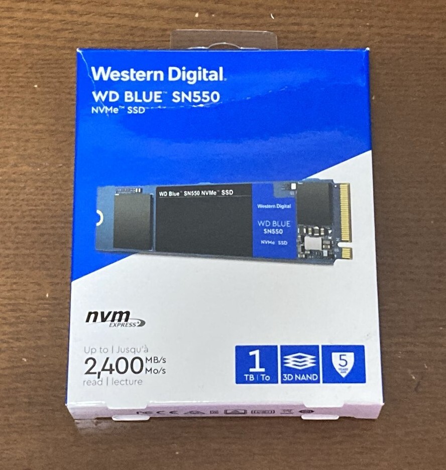 Western Digital WD BLUE SN550 1TB (NVMe M.2 SSD WDS100T2B0C) [電源投入時間 6,124 H]_画像1