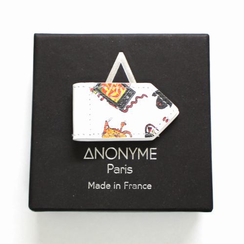 ANONYME × POGGY THE MAN money clip white 