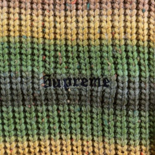 SUPREME シュプリーム 17AW Ombre Stripe Sweater ニット M グリーン系_画像4