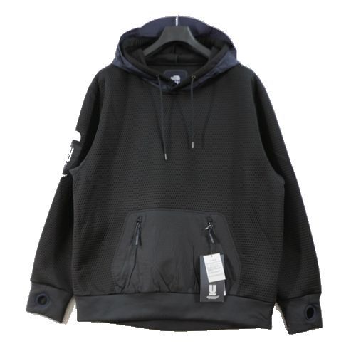 UNDERCOVER × THE NORTH FACE　23AW SOUKUU DOTKNIT DOUBLE HOODIE パーカー L ブラック_画像1