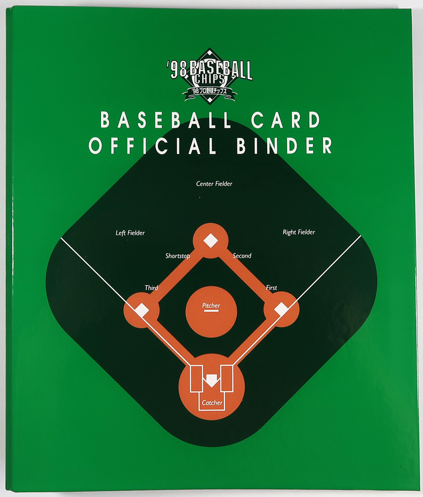 カルビー, プロ野球チップス, 1998, ベースボールカード オフィシャル バインダーとカード, 中古