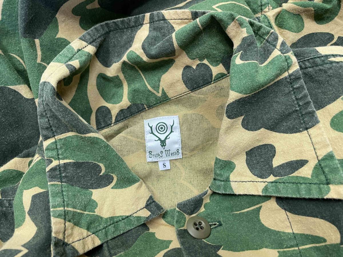 【South2 West8/サウスツーウエストエイト】S2W8 Camouflage Hunting Shirt sizeS 迷彩 カモ柄 ハンティングシャツ ネペンテス NEPENTHES_画像7