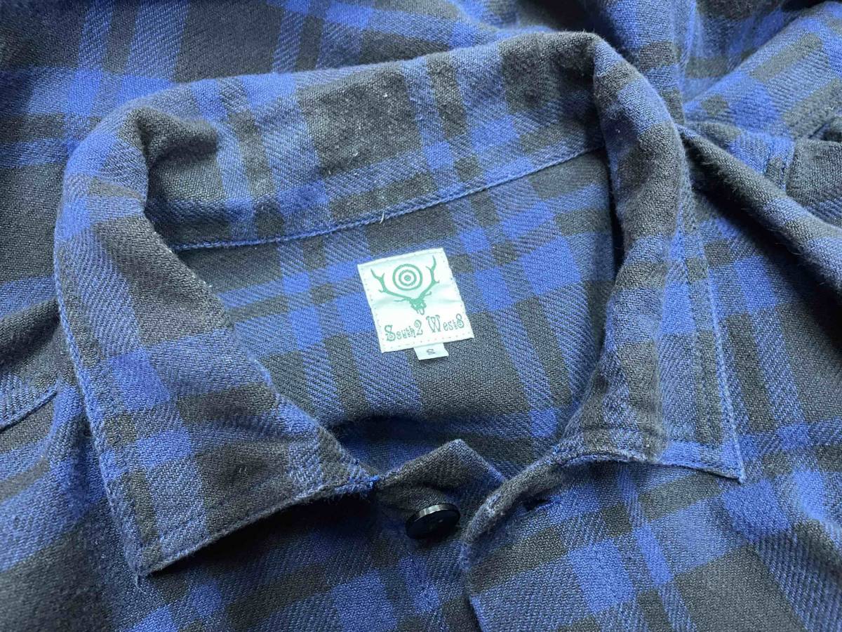 【South2 West8/サウスツーウエストエイト】S2W8 Cotton Flannel Check Shirt NEPENTHES コットン フランネル チェックシャツ ネペンテス_画像6