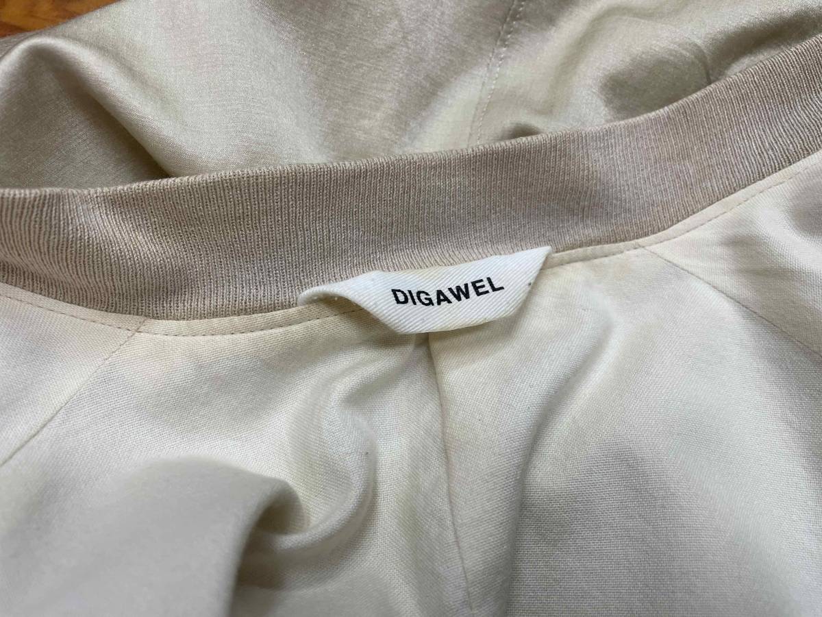 【DIGAWEL/ディガウェル】Cotton × Silk Rib Jacket size1 コットン×シルク リブジャケット ブルゾン ボンバージャケット セットアップ_画像5