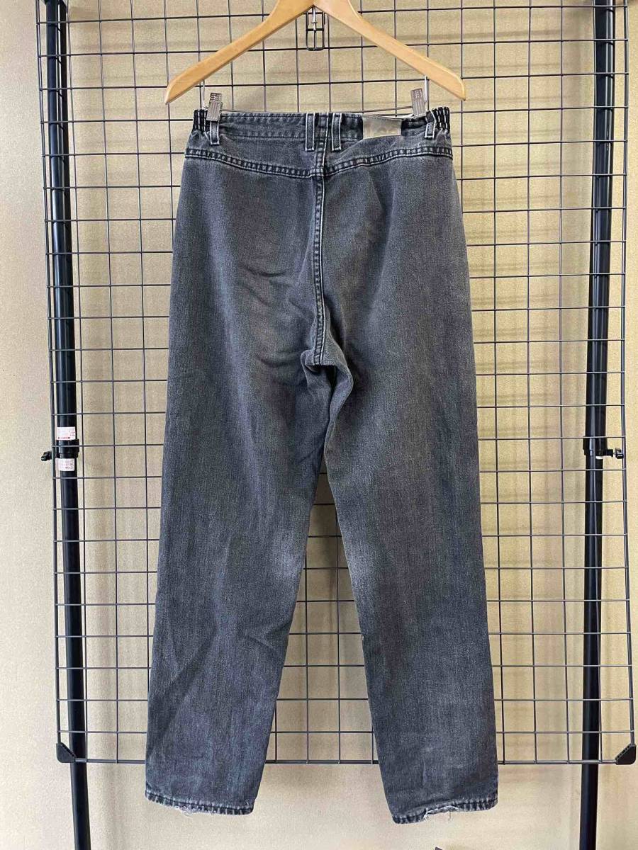 【Lee/リー】80s 90s Vintage Black Denim Tapered Easy Pants 80年代 90年代 ビンテージ ブラックデニム テーパード イージーパンツ_画像3