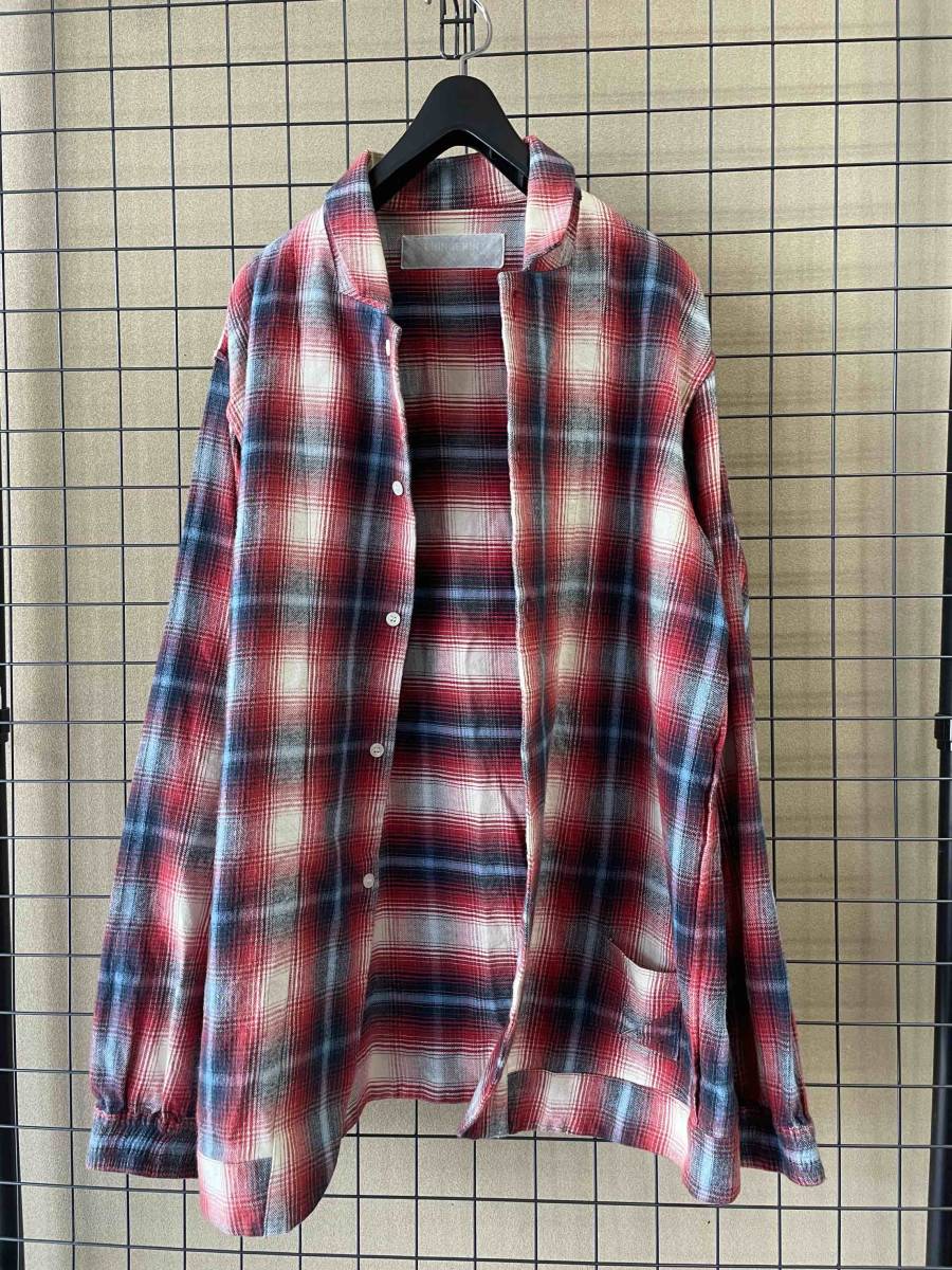 【PHINGERIN/フィンガリン】Cotton Flannel Check Shirt sizeM MADE IN JAPAN コットン フランネル チェックシャツ ミニポケット付き_画像3