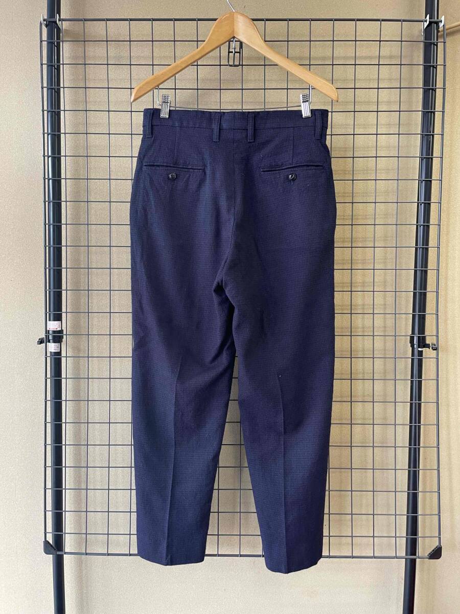 【Name./ネーム】HOUNDTOOTH PLAID TAPARED TROUSERS size1 MADE IN JAPAN ウール 千鳥格子 トラウざー スラックス パンツ_画像3