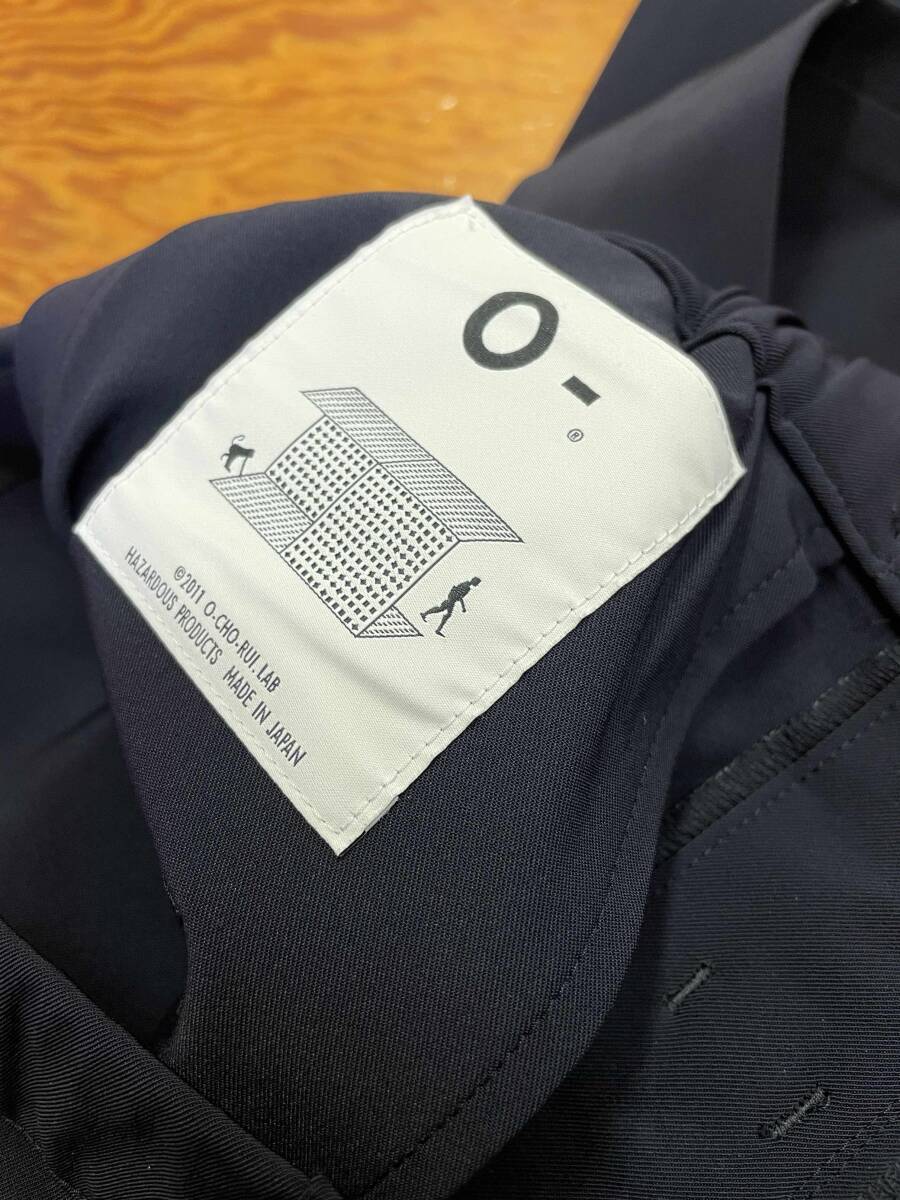 MADE IN JAPAN【O-/オー】0-cho-rui-lab レイチョウルイラボ O-W-04 SICK EASY sizeL Easy Pants BLACK ストレッチ イージーパンツ_画像6