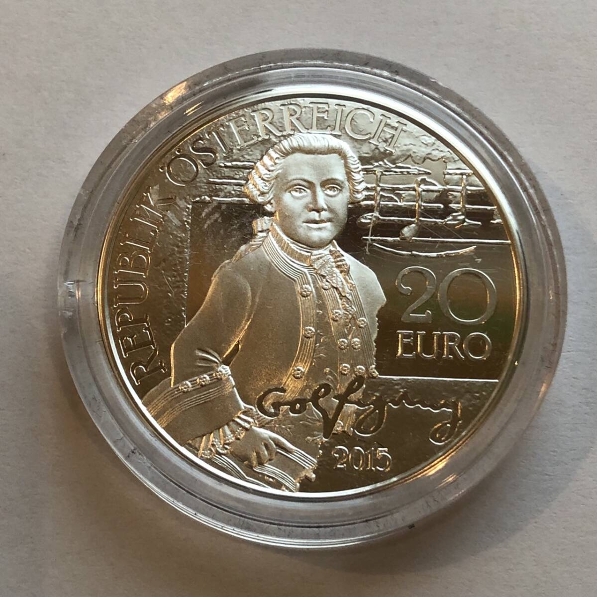 REPUBLIK OSTERREICE 2015 20ユーロ銀貨　no.81 _画像2