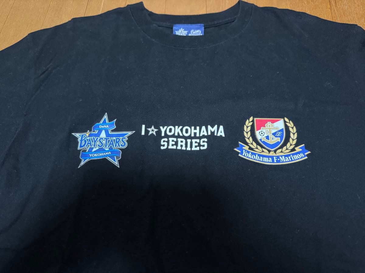 横浜DeNAベイスターズ×横浜F・マリノス　コラボグッズ　Tシャツ　I☆YOKOHAMA SERIES XLサイズ