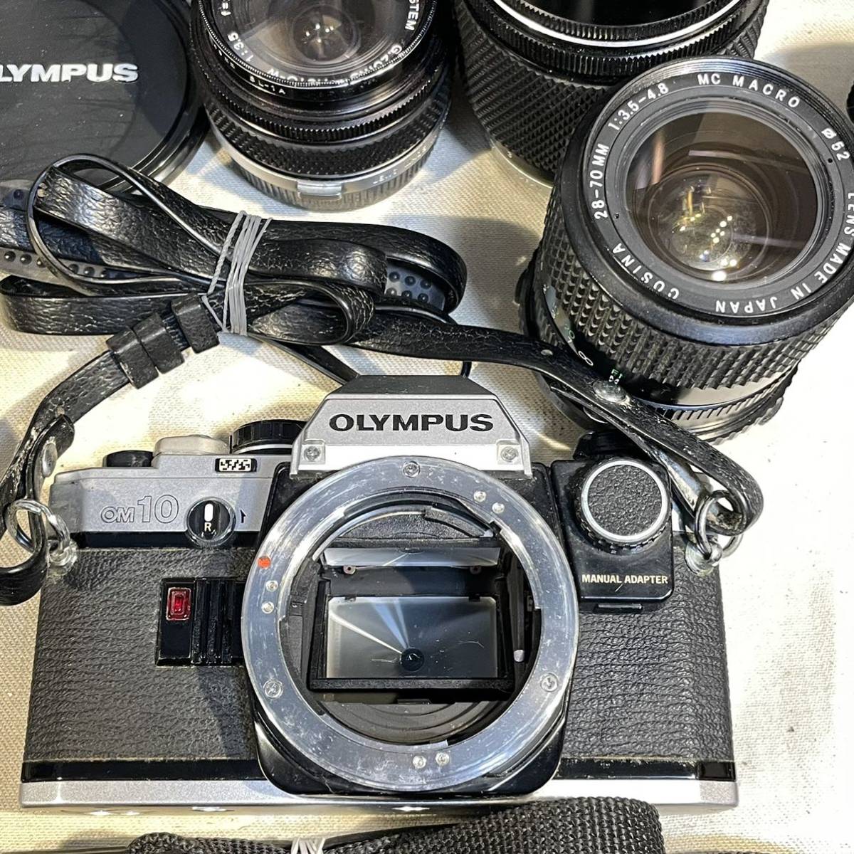 フィルムカメラ Mamiya ZE-2 / PENTAX SPF ES S2 K / OLYMPUS OM10 / ZUIKO300mm他レンズ多数【ジャンク】Nikon ミノルタ オールド_画像6