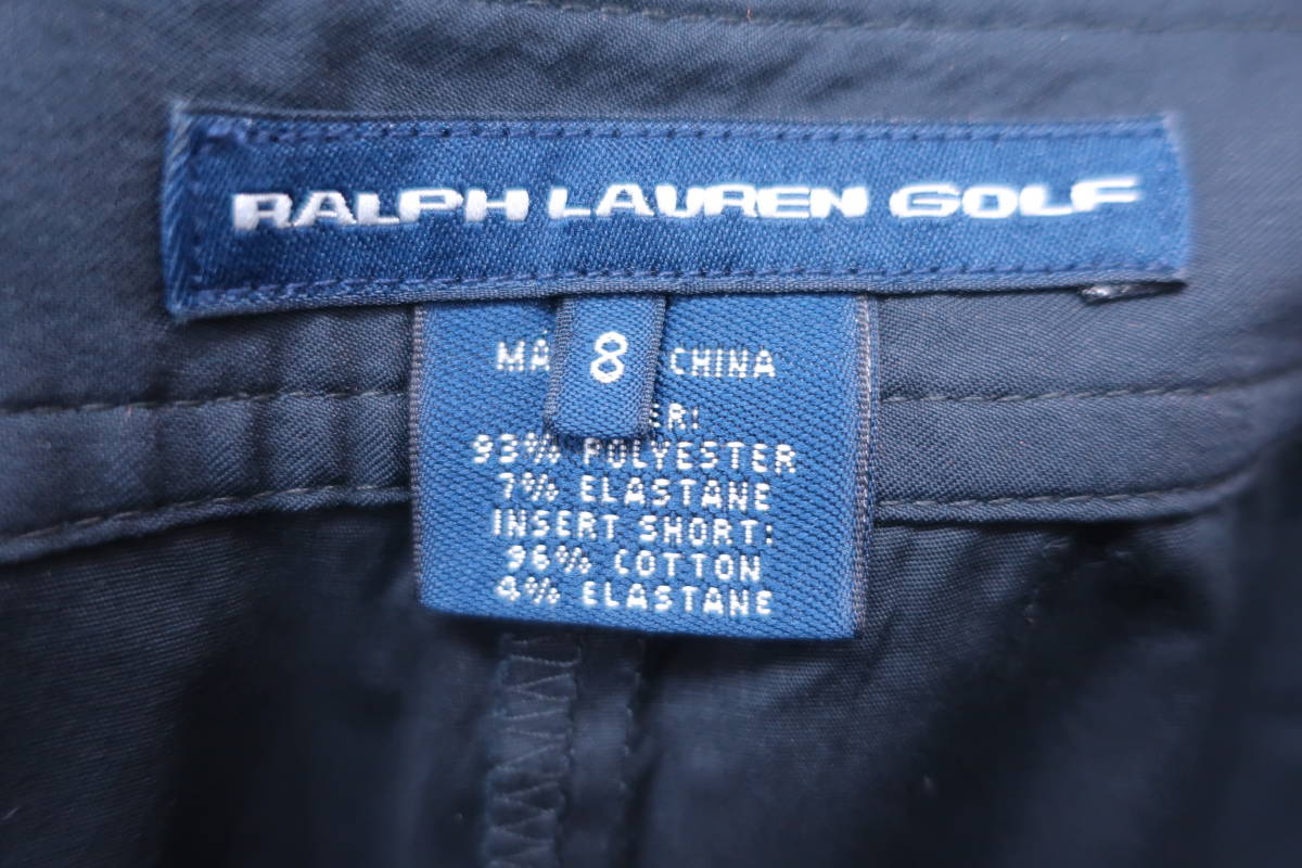 【美品】RALPH LAUREN GOLF(ラルフローレンゴルフ) スカート（インナーパンツ付き） 黒 レディース 8 ゴルフウェア 2312-0481 中古の画像4