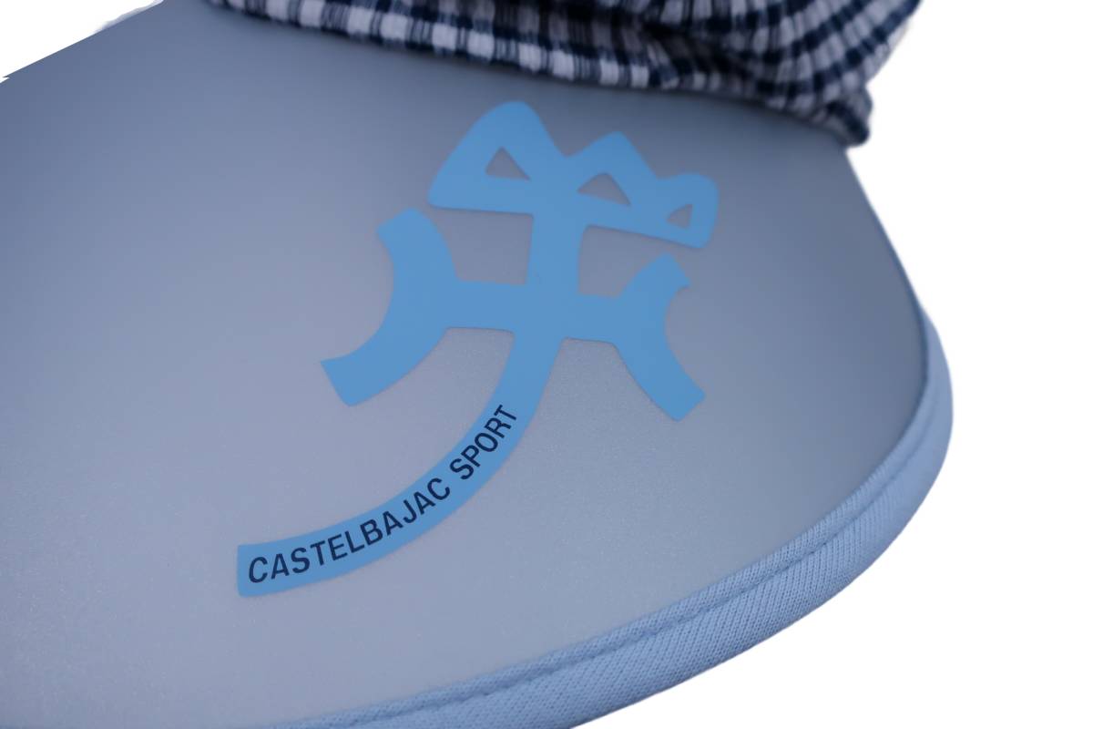 【感謝セール】CASTELBAJAC(カステルバジャック) UVハット 水色紺 レディース フリーサイズ ゴルフ用品 2112-0233 中古_画像2