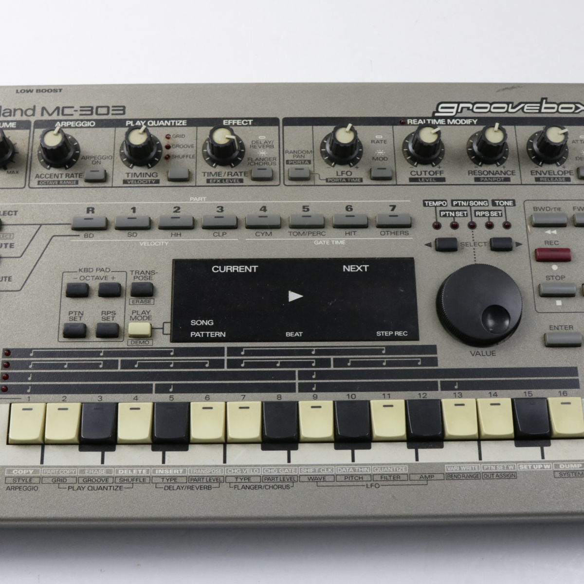 【取り扱い説明書付き】Roland MC-303 groovebox シーケンサー ローランド グレーカラー 灰色 趣味 初心者 練習 コレクション 008FCEFR70_画像3