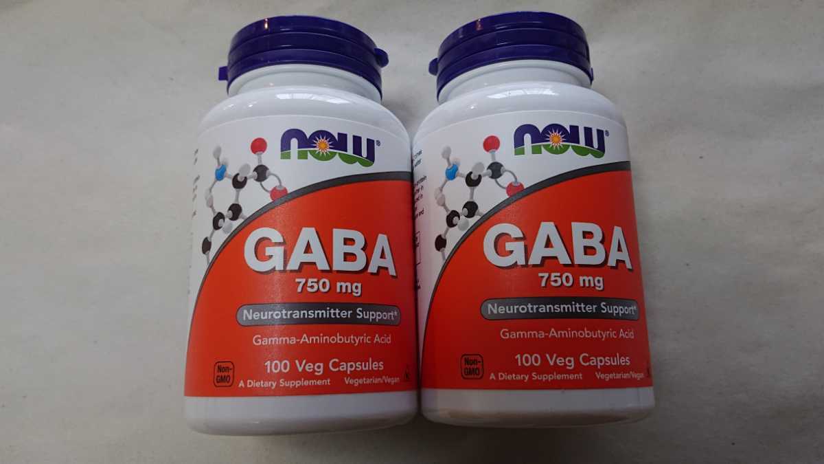  free shipping 2 piece new goods unopened GABA 750mg 100 bead NOW FOODSnauf-z Gamma amino . acid gyaba supplement sleeping improvement supplement prompt decision equipped 