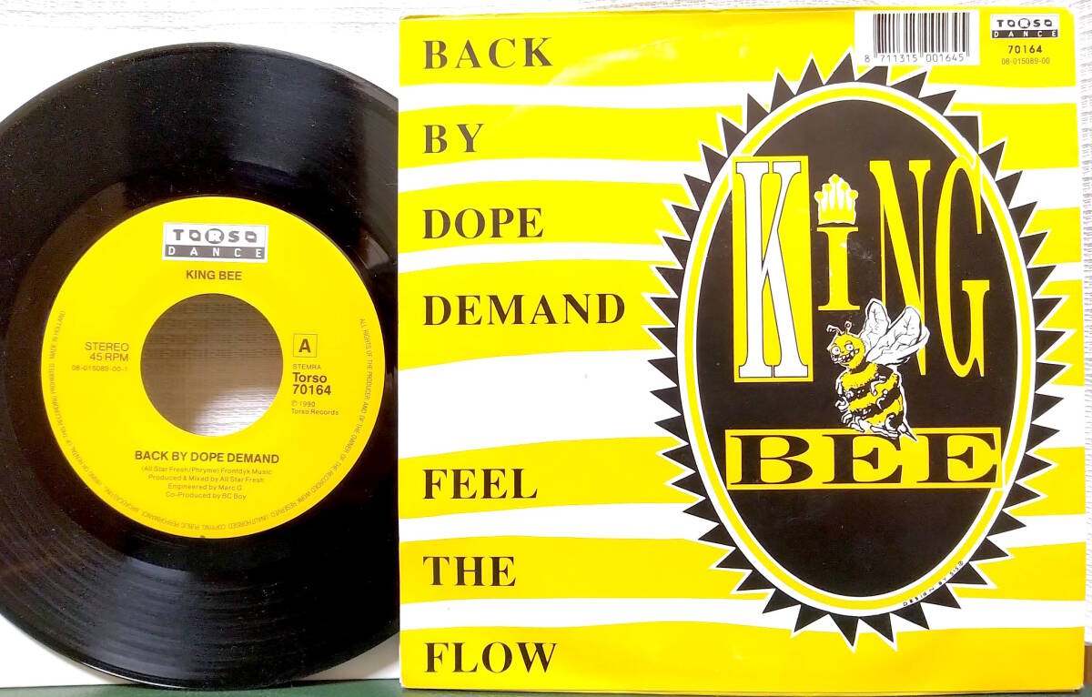 試聴 7inch. ファンキー・ミドル KING BEE / BACK BY DOPE DEMAND □ヒップ・ハウス Herbie Hancock / Wiggle Waggle・YMO / FIRECRACKER_画像2