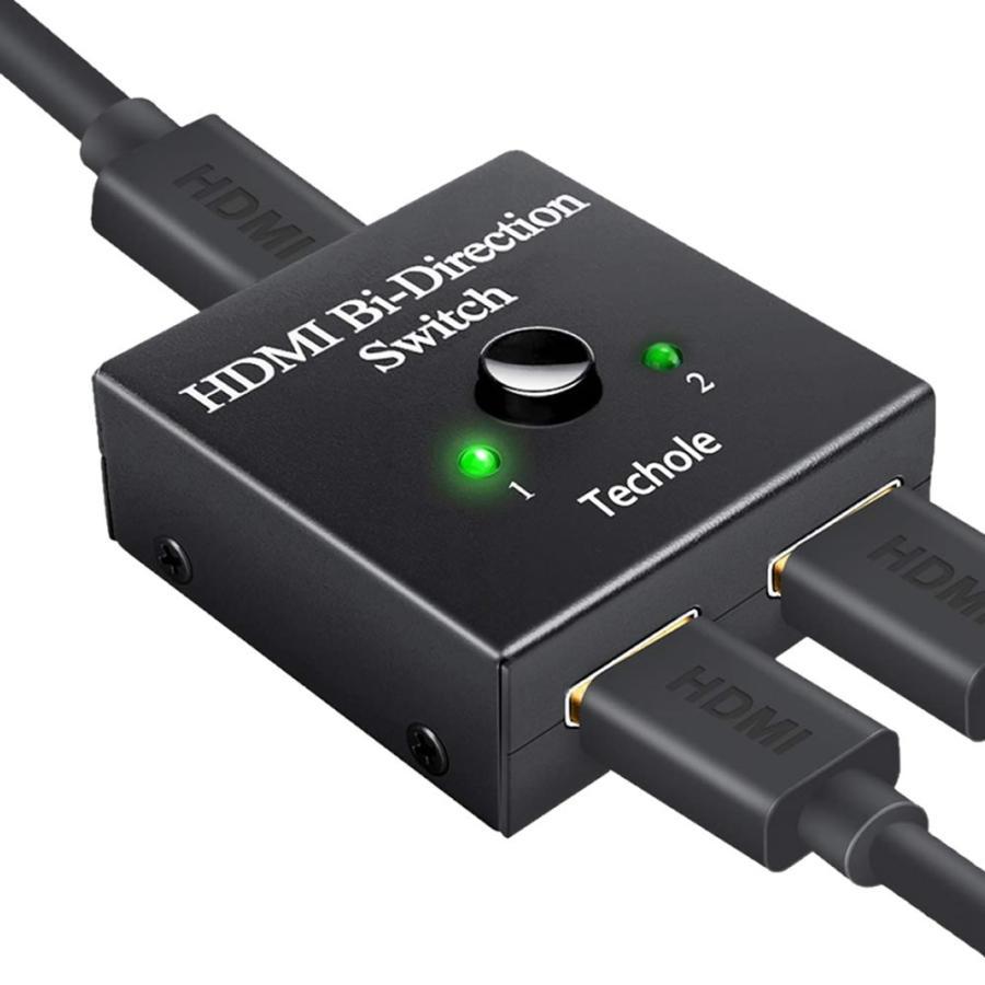 2個セット HDMI 切替器 分配器 双方向 hdmiセレクター 4K 3D 1080P対応 2入力1出力 手動切替 PS4 Nintendo Switch SWITC041_画像5