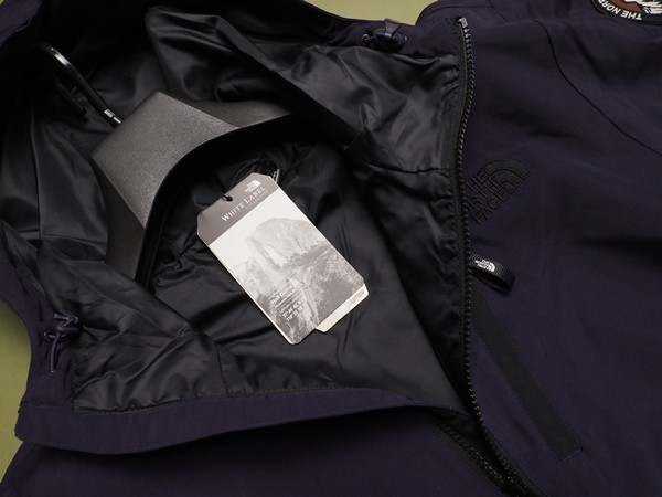 新品正規 ノースフェイス ホワイトレーベル DWR強化撥水 RIMO ANORAK ジャケット メンズXLバイオレット(DKV) 直営店購入 ラスト_画像3