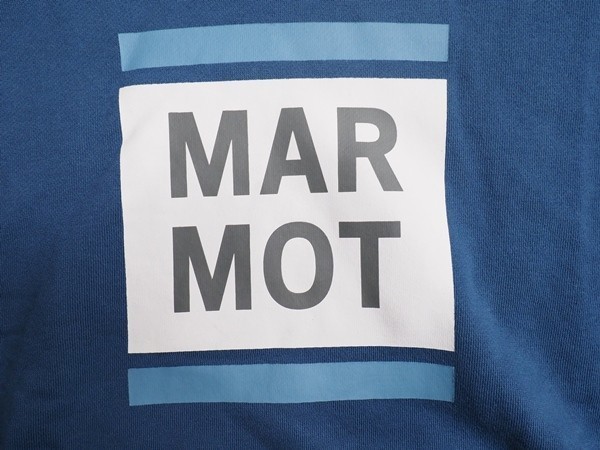 新品正規 Marmot マーモット 海外限定 Land Hoodie 速乾性 UV遮断 コットン パーカー メンズ95(M)ブルー(TB) TSW9003 直営店購入 ラスト_画像6