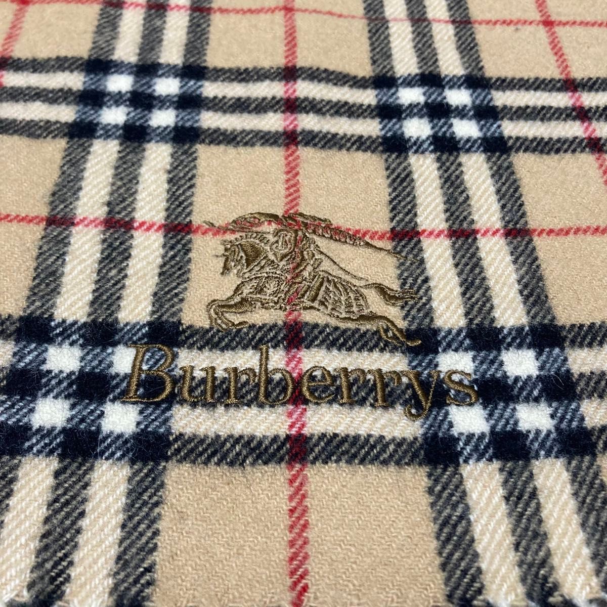 BURBERRY バーバリー ウール 膝掛け ひざ掛け 西川産業 大判ストール 日本製 ノバチェック ブランケット