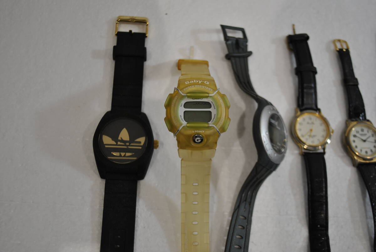 【 まとめ 8点セット 】 ブランド 腕時計 アディダス カシオ ジャンク　電池切れ　N005_画像2