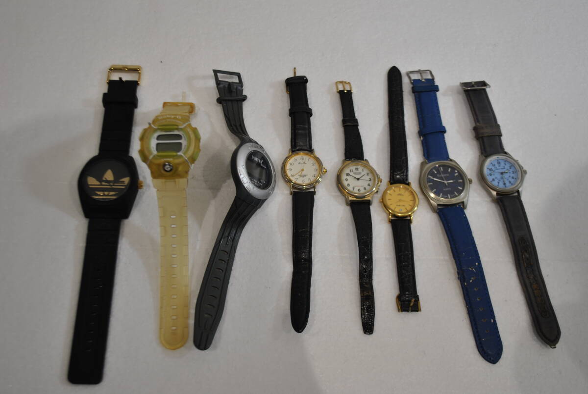 【 まとめ 8点セット 】 ブランド 腕時計 アディダス カシオ ジャンク　電池切れ　N005_画像1