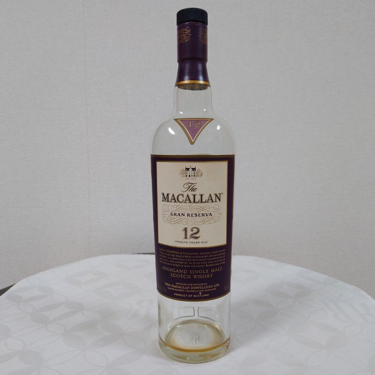 正規品シングルモルトウィスキーザ・マッカラン MACALLAN グランレゼルバ１２年７００ml４５度空瓶