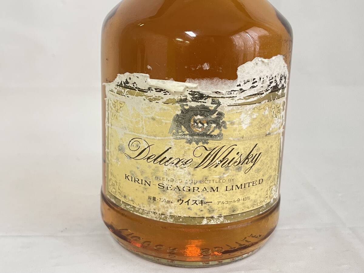 SN0602-14I ROBERT BROWN Deluxe Whisky 750ml 43％ ロバートブラウン キリンシーグラム ウイスキー 古酒の画像2