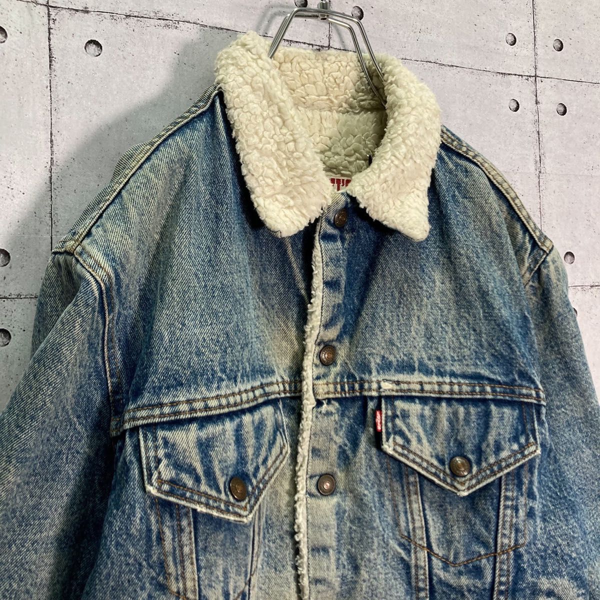 【USA製】80s LEVI'S/リーバイス ビンテージ ボア デニムジャケット