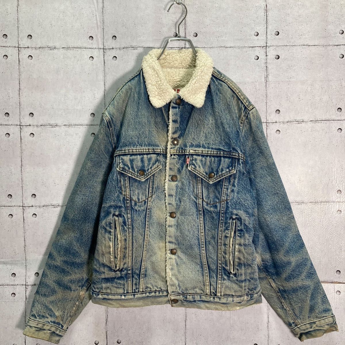 【USA製】80s LEVI'S/リーバイス ビンテージ ボア デニムジャケット