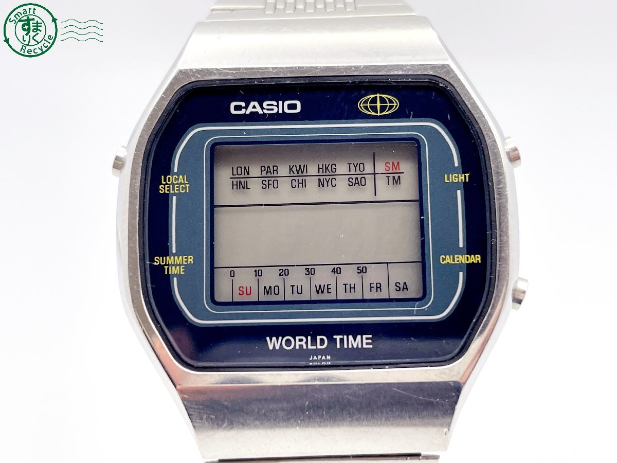 2402331406　＃ 1円～！ CASIO カシオ カシオトロン ワールドタイム 29CS-49 クォーツ QZ デジタル 腕時計 純正ベルト ヴィンテージ 中古_画像1