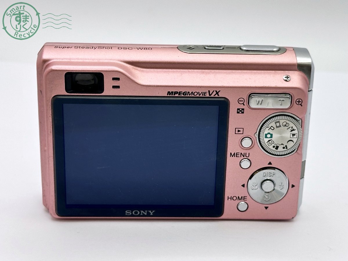 2402643562　▼SONY ソニー Cyber-Shot DSC-W80 ピンク デジカメ コンパクトデジタルカメラ バッテリー付き 通電確認済_画像3