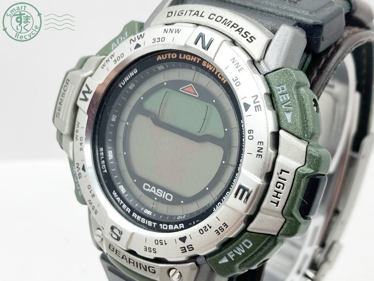 2402284348　♭ CASIO カシオ PROTREK プロトレック Bird Life バードライフ PRT-35BLJ 腕時計 純正ベルト QZ クオーツ 中古_画像2