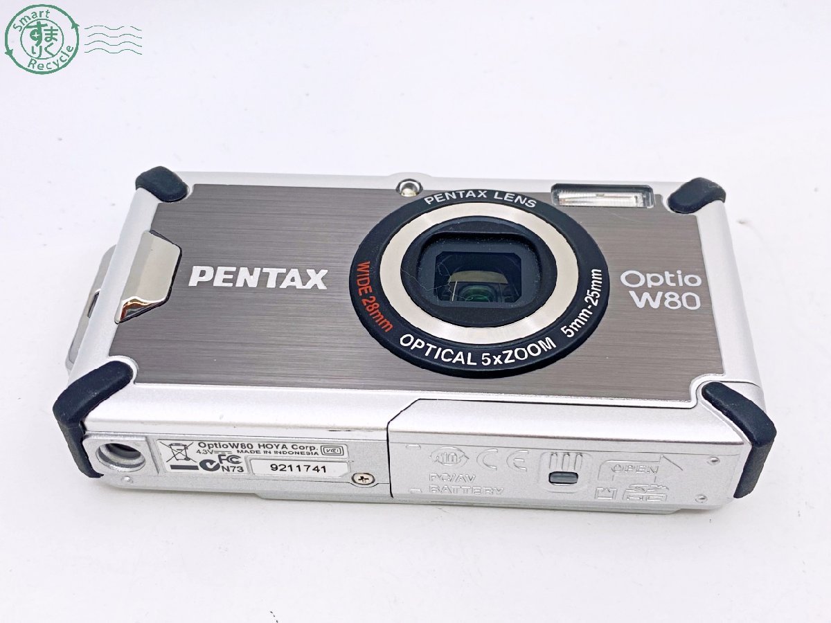 2402654554　●PENTAX Optio W80 ペンタックス オプティオ コンパクト デジタルカメラ デジカメ 通電確認済み 中古_画像4