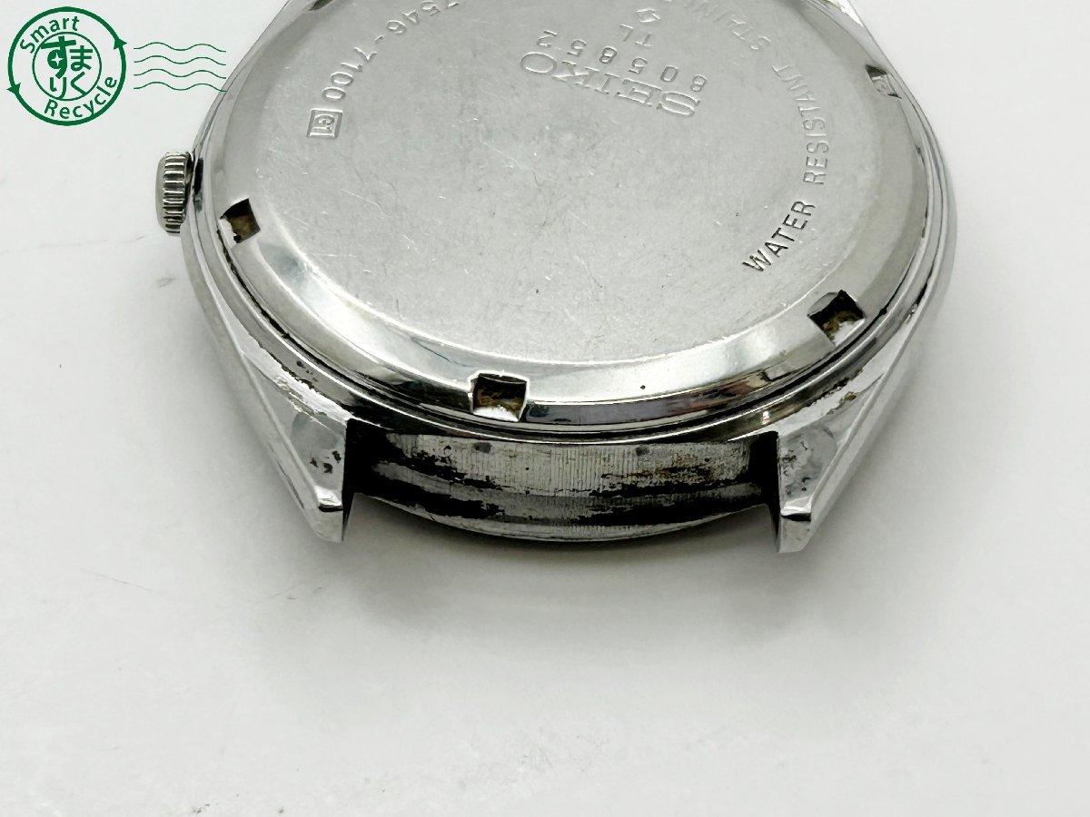 2402534977　◇ SEIKO セイコー TYPEⅡ タイプ2 7546-7100 ジャンク 文字盤難あり フェイスのみ メンズ QUARTZ QZ 腕時計 中古_画像8