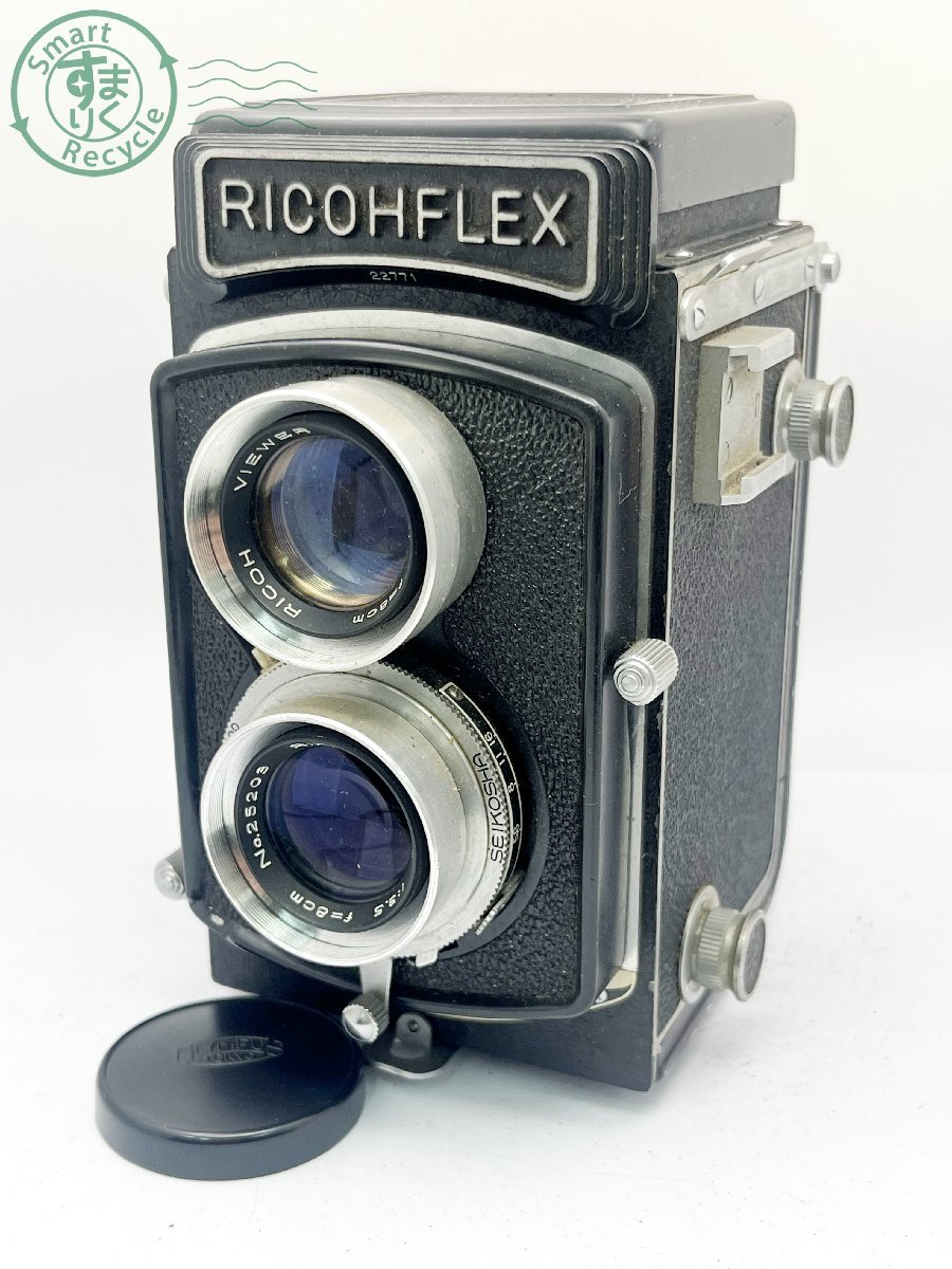 2402333377　■ RICOH リコー RICOHFLEX 二眼レフフィルムカメラ 1:3.5 f=80㎜ 空シャッターOK カメラ_画像1
